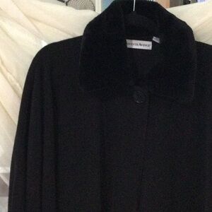 Cozy black fleece cape